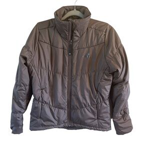 Adidas Puffer Climawarm Outdoor Jacket Winter Coat brown size small GUC